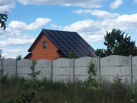 Сонячна електростанція 30 Квт Лютеж Київська обл.